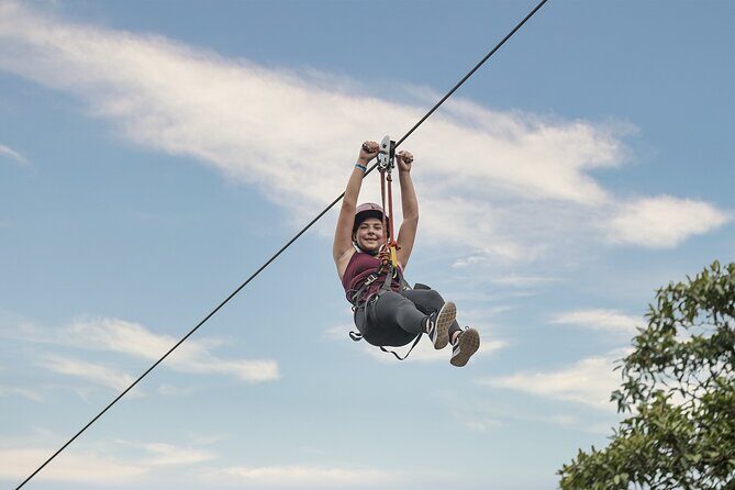Combo Horseback Riding in Vallarta with ATV and Ziplines. - Flying on 7 Zip Lines Over Jungle Rivers and Trees