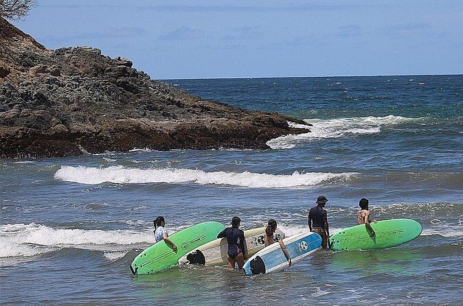 Surfing Lessons La Lancha - Pickup from your hotel or Airbnb: saving energy for the waves